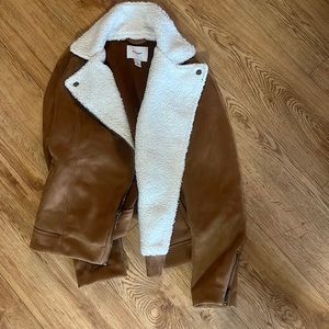 Brown suede old navy jacket